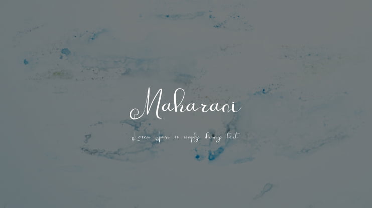 Maharani Font