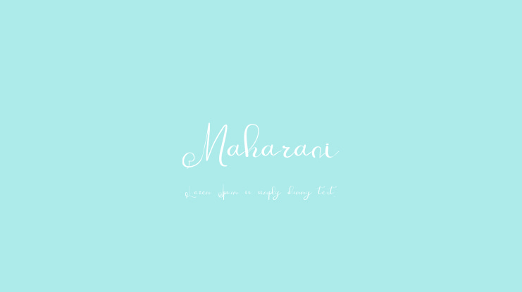 Maharani Font