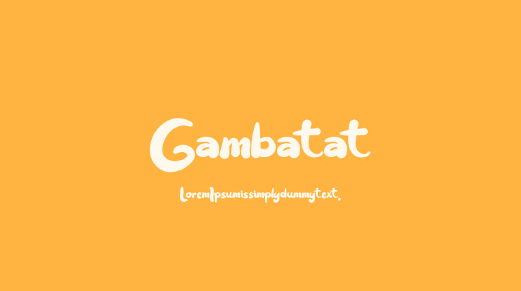 Gambatat Font
