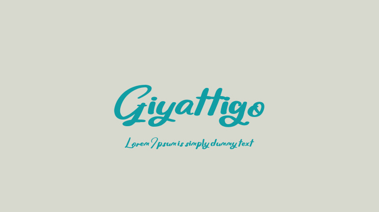 Giyattigo Font