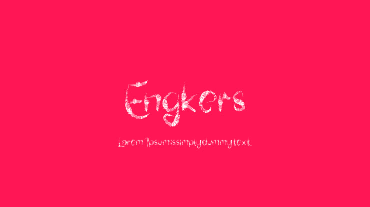 Engkers Font