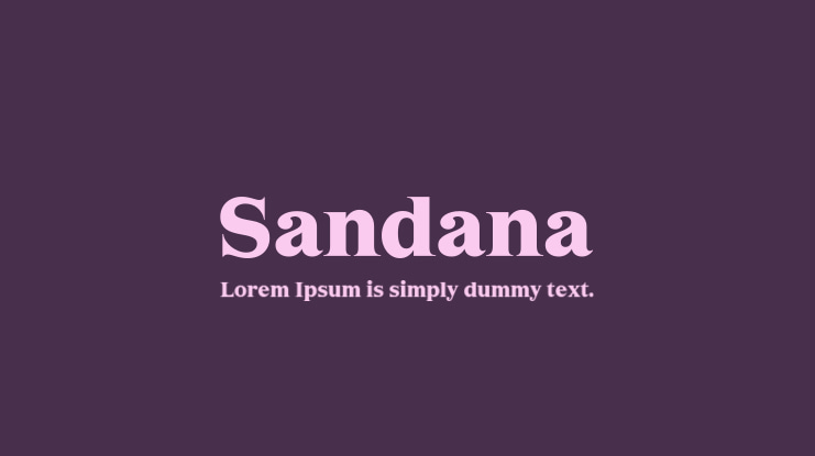Sandana Font