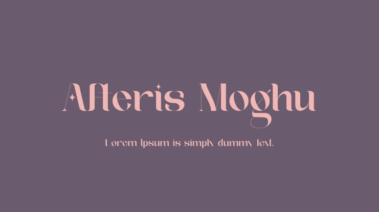 Afteris Moghu Font