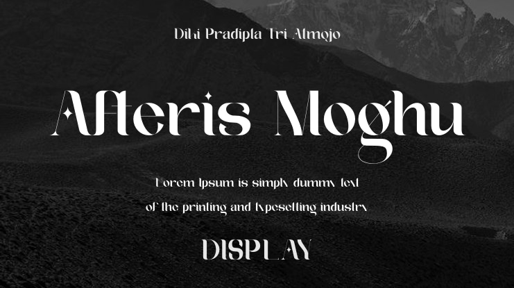Afteris Moghu Font