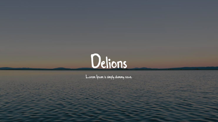 Delions Font