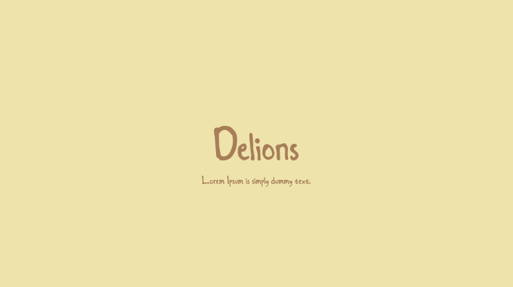 Delions Font
