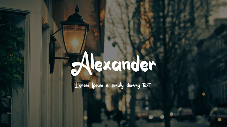 Alexander Font