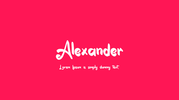 Alexander Font