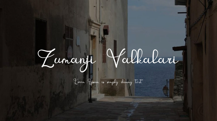 Zumanji Valkalari Font