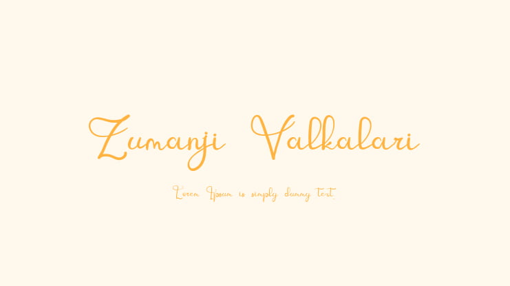 Zumanji Valkalari Font