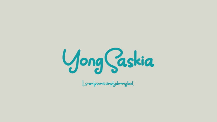Yong Saskia Font