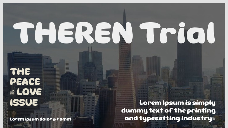 THEREN Trial Font