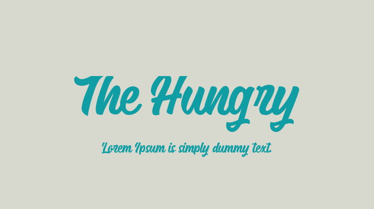 The Hungry Font
