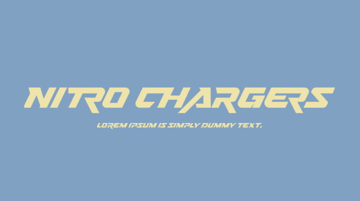 Nitro Chargers Font