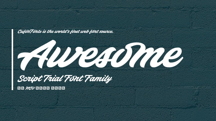 Awesome Script Trial Font