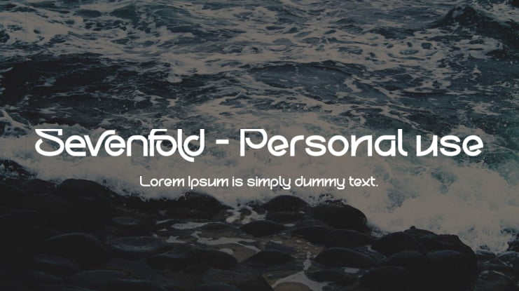 Sevenfold - Personal use Font