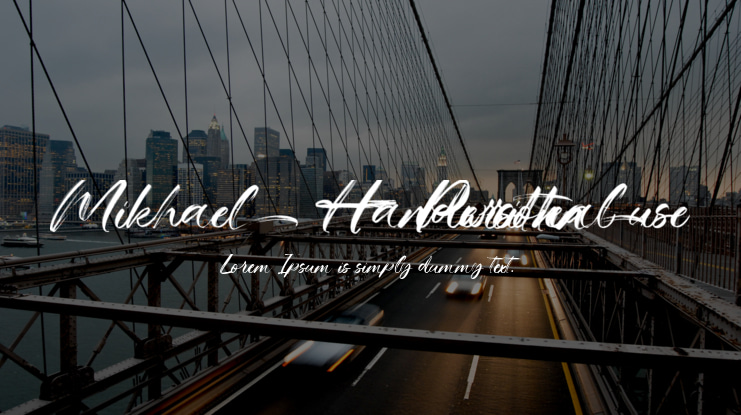 Mikhael Handwritten - Personal use Font
