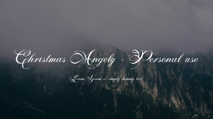 Christmas Angely - Personal use Font