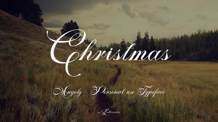 Christmas Angely - Personal use Font