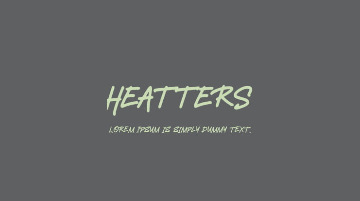 HeAtterS Font