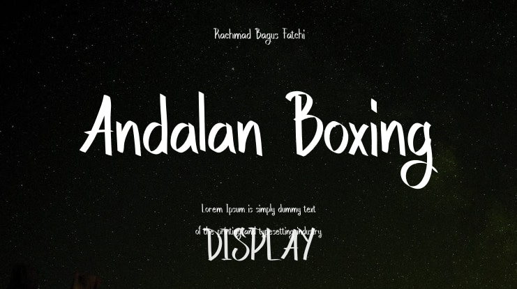 Andalan Boxing Font