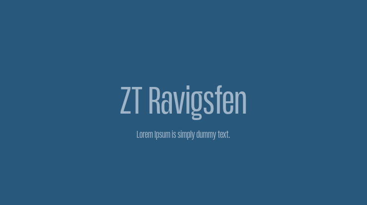 ZT Ravigsfen Font