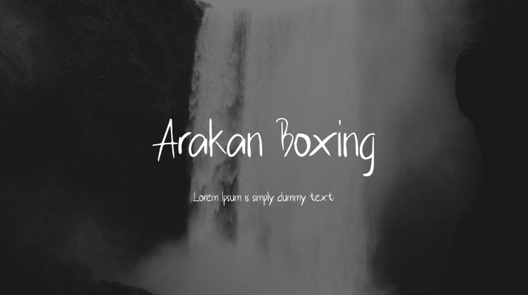 Arakan Boxing Font