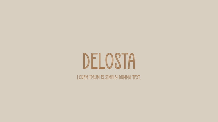 Delosta Font