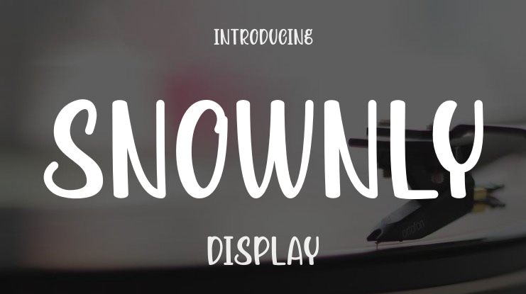 SNOWNLY Font