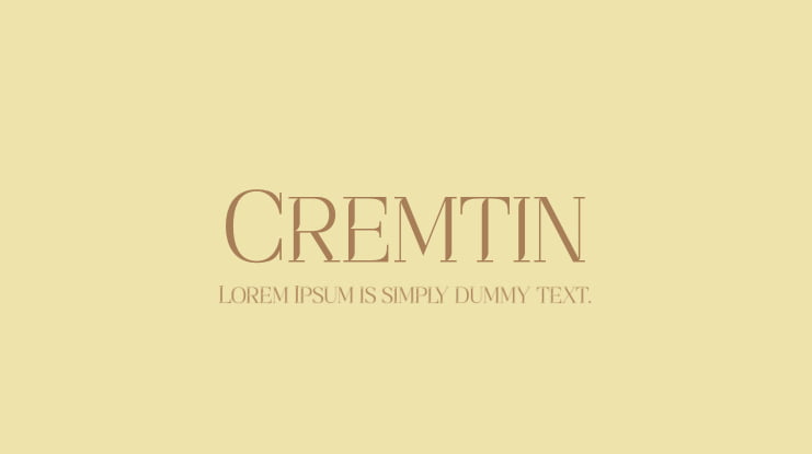 Cremtin Font