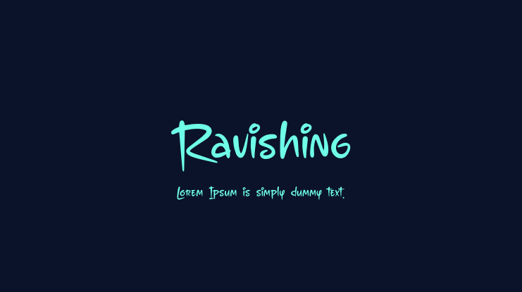 Ravishing Font