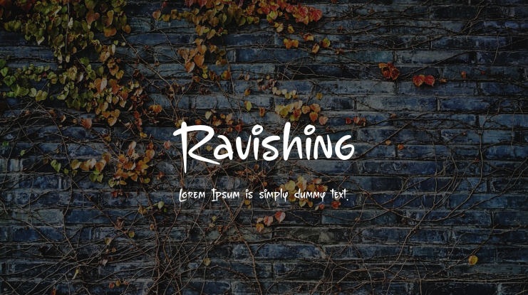 Ravishing Font