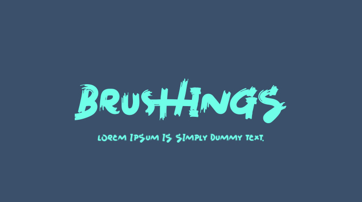 Brushings Font