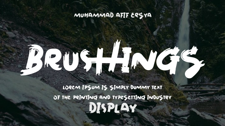 Brushings Font