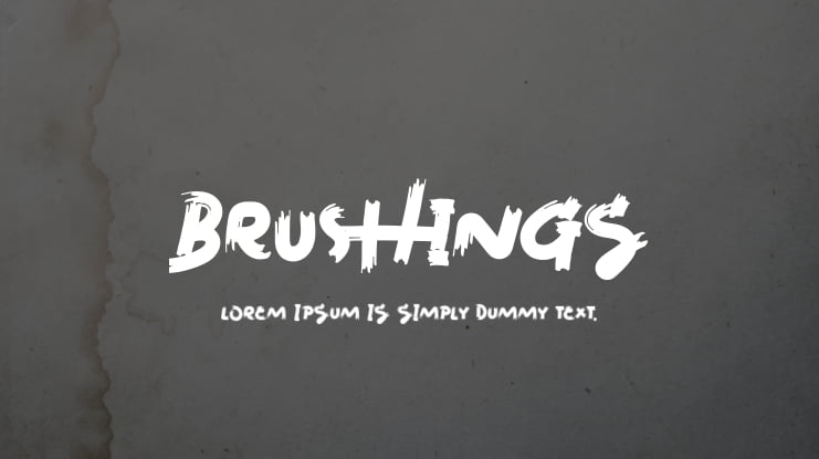 Brushings Font