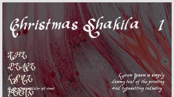 Christmas Shakila - 1 Font
