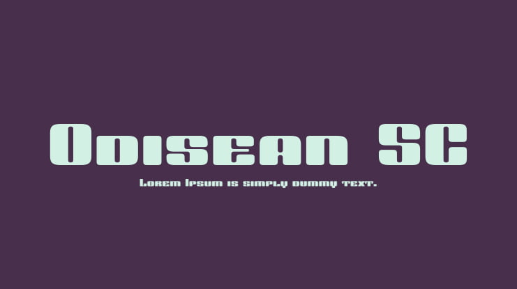 Odisean SC Font