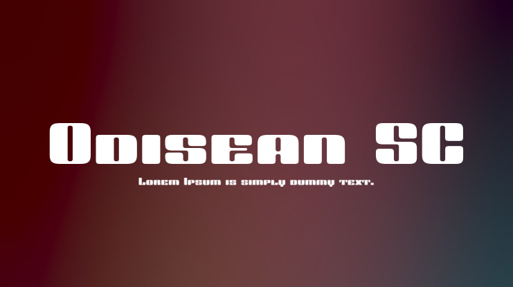 Odisean SC Font