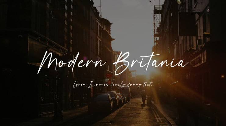 Modern Britania Font
