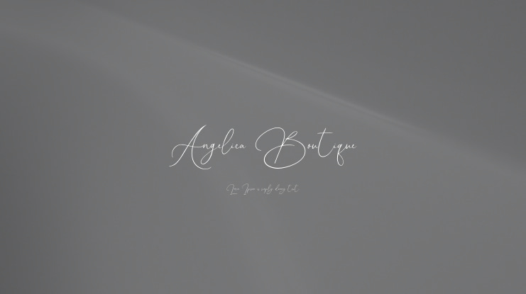 Angelica Boutique Font