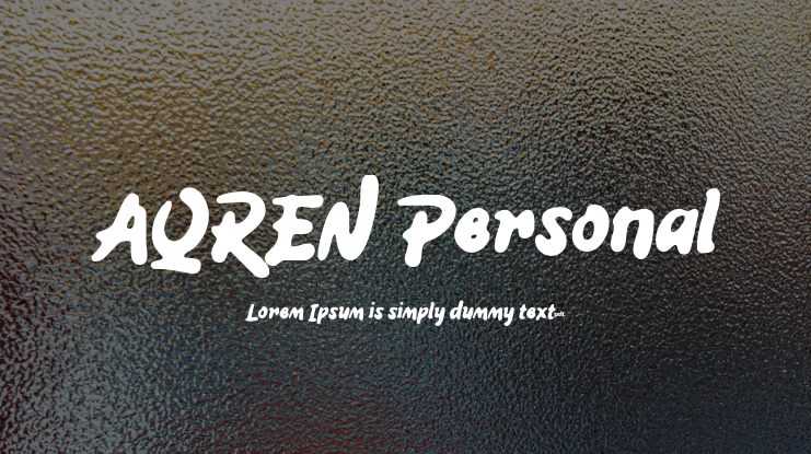 AQREN Personal Font