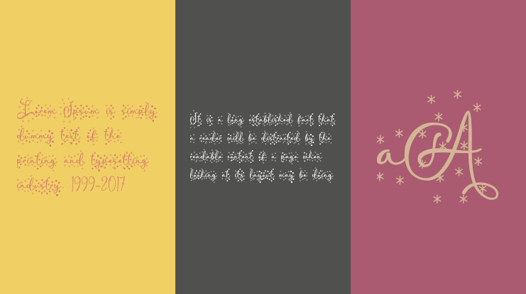 Lightning Christmas - Personal Font