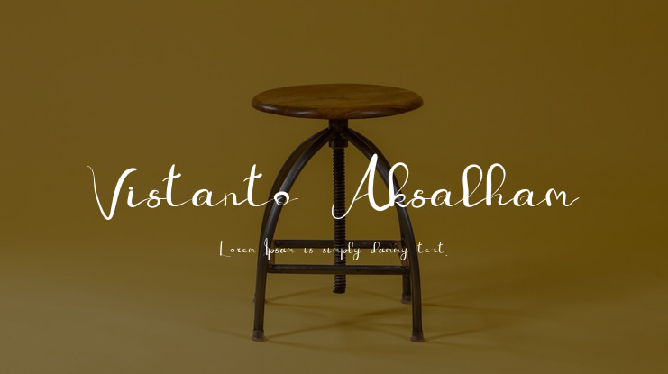 Vistanto Aksalham Font