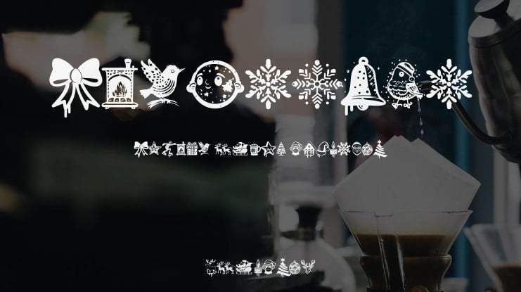Christmas Cypher Icon PERSONAL Font Family