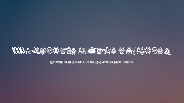 Christmas Cypher Icon PERSONAL Font Family