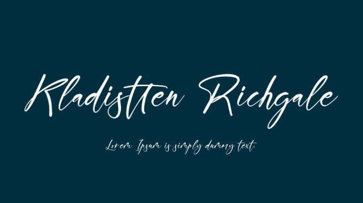 Kladistten Richgale Font
