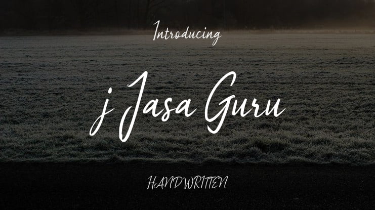 j Jasa Guru Font