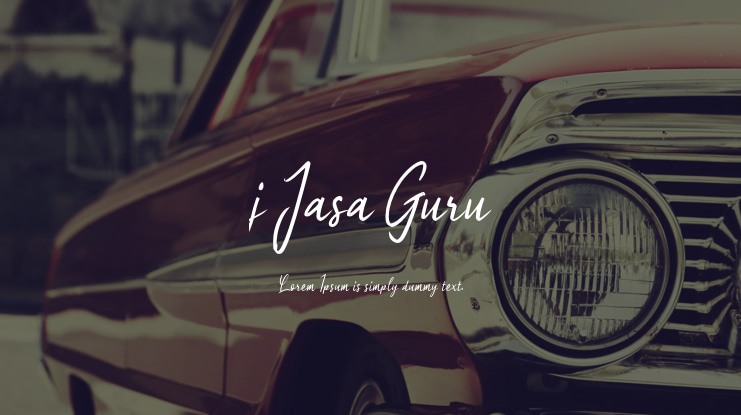 j Jasa Guru Font