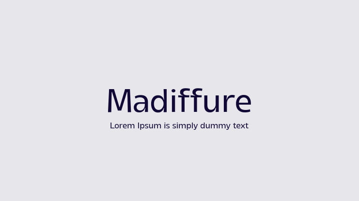 Madiffure Font