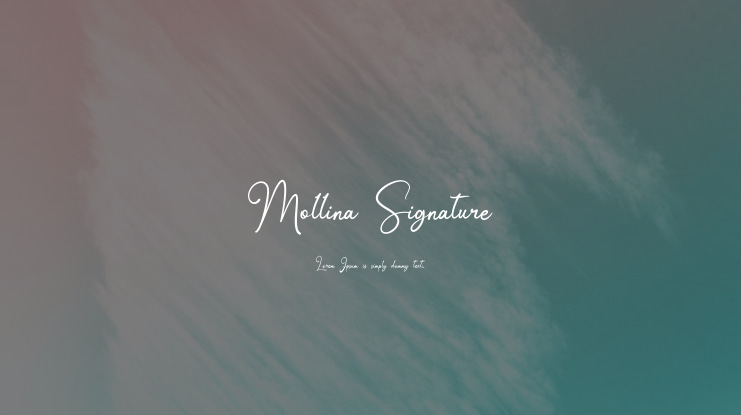 Mollina Signature Font